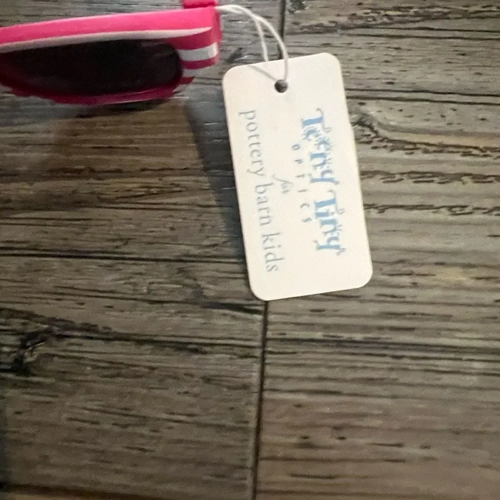 Pottery Barn Kids Pink and White Striped Sunglasses